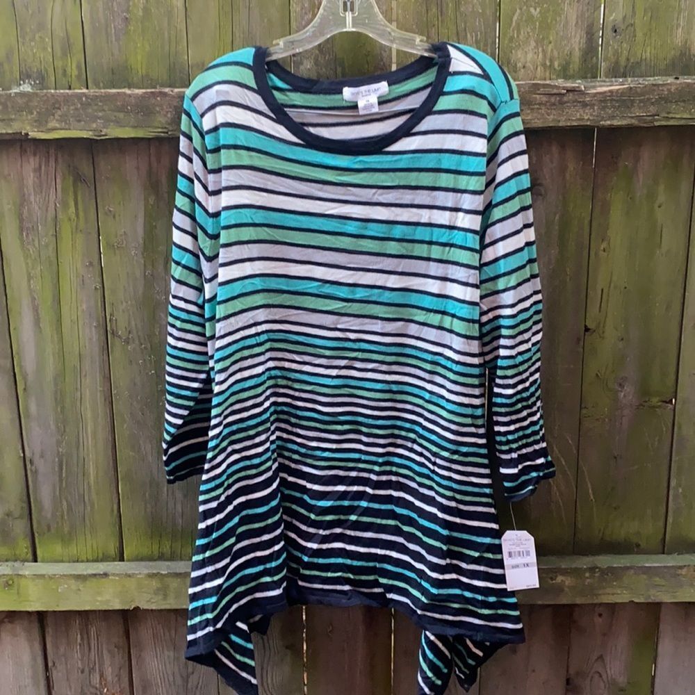 Skyes the Limit striped tunic sz. 1X NWT